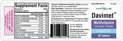 Label (Davimet Label 59088 695 54)